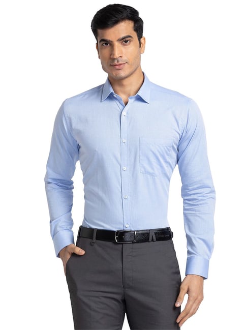 Park Avenue Blue Slim Fit Shirt