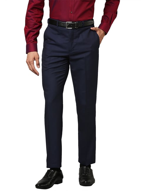 Raymond Contemporary Fit Dark Grey Trouser For Men