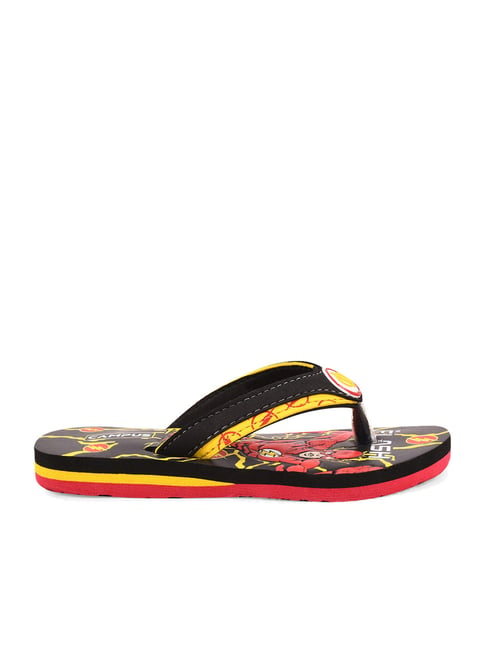 Buy Campus Kids Black Red Flip Flops for Boys at Best Price