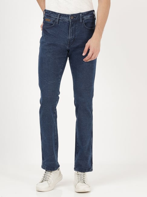 Wrangler Mid Blue Regular Fit Jeans