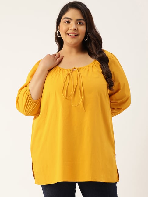 theRebelinme Mustard Cotton Top