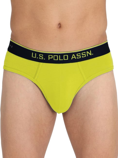 Buy U.S. Polo Assn. Green Cotton Regular fit Briefs for Mens Online @ Tata  CLiQ