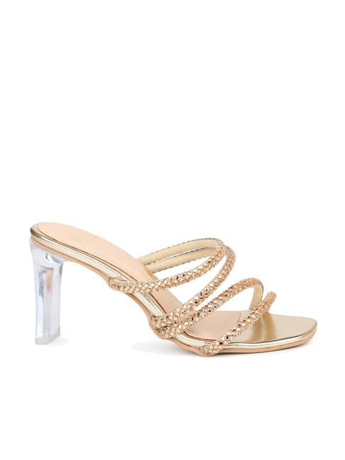 Inc.5 Women's Gold Casual Sandals Price in India