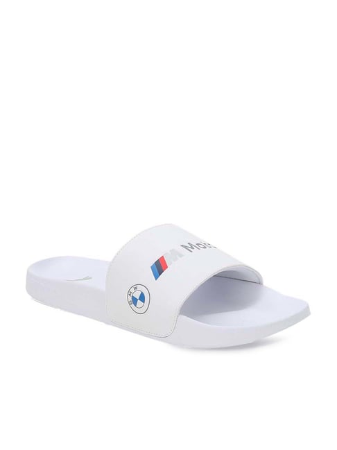 Buy Puma Men s BMW MMS Logo Leadcat 2.0 White Slides for Men at