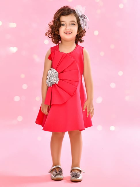 Buy Cream Dresses & Frocks for Girls by Aks Kids Online | Ajio.com