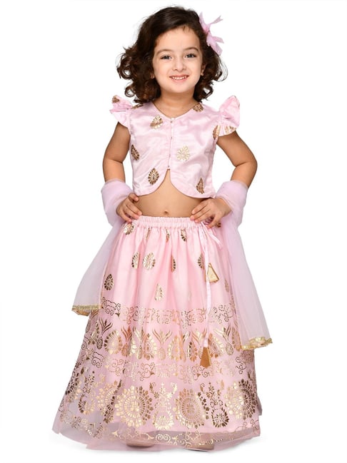 Designer Baby Pink Lehenga For Girls 2021 [40% OFF]