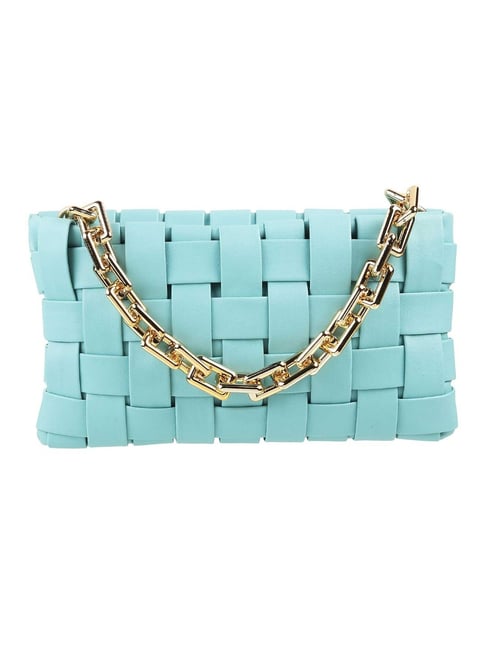 Bottega Veneta Turquoise Padded Leather Cassette Shoulder Bag