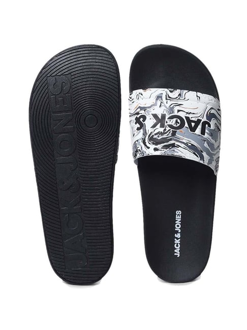 Flip Flops Jack And Jones Sandalias Jack Jones Men's Black Slides
