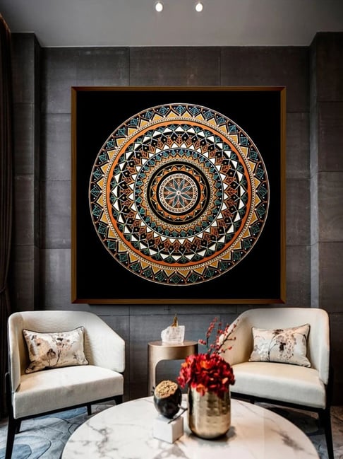 The Art House Abstract Multicolor Canvas Wall Painting