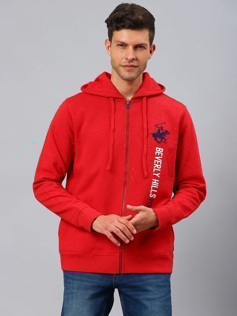 Zip Hoodie Red Hoodie Men's Designer Men's Designer George V