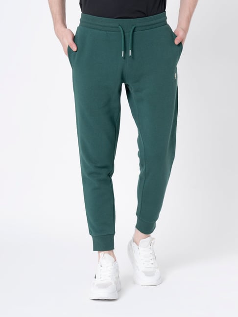 Green and 2025 red joggers