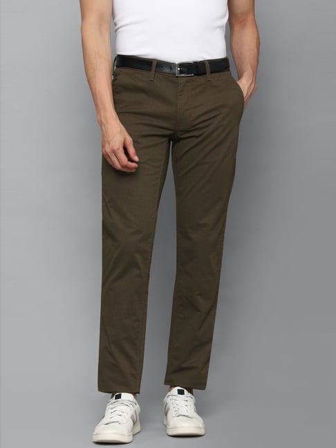 Buy Khaki New Standard Fit Smart Casual Trousers online  Looksgudin