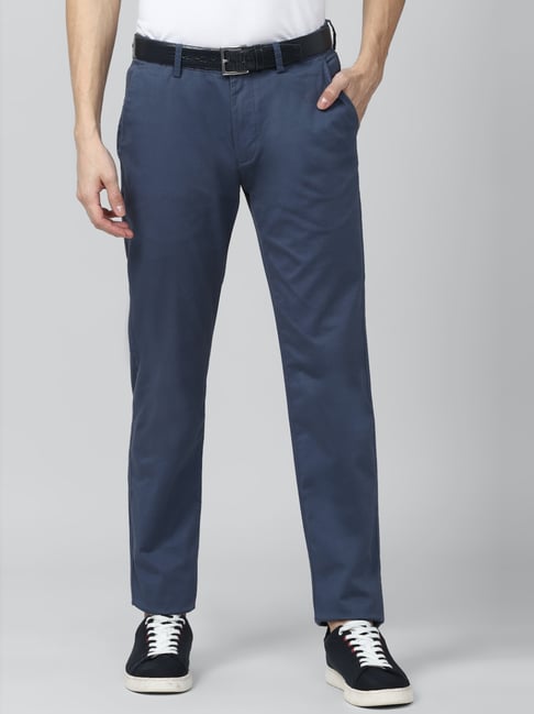 Navy Blue Stretchable Casual Trouser