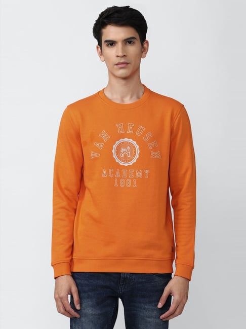 Orange cheap sweatshirt mens