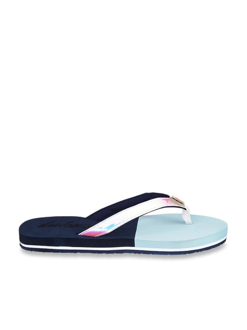 Duke Women's Sky Blue Flip Flops-picture-23