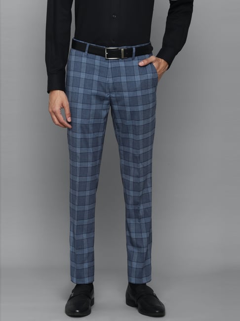 Buy LOUIS PHILIPPE SPORTS Natural Checks Cotton Blend Slim Fit Mens  Trousers  Shoppers Stop