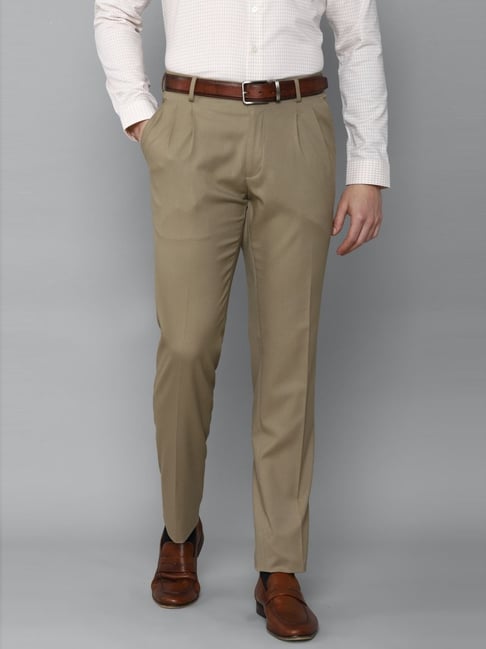 Buy FRANKO ROGER Slim Fit Mens Formal Trousers 28 Khaki at Amazonin