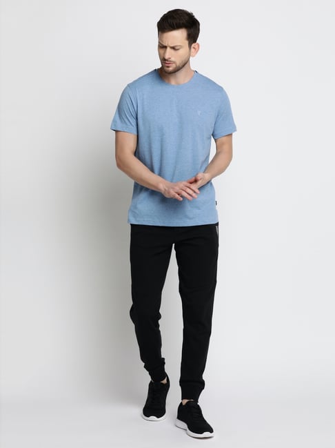 Buy Vh Innerwear Blue Cotton Regular Fit T-Shirt for Mens Online @ Tata ...