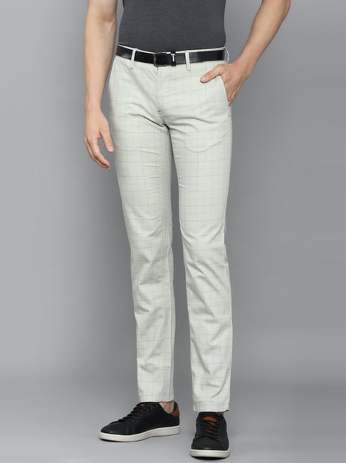 Medium Grey Check Trousers - Selling Fast at Pantaloons.com