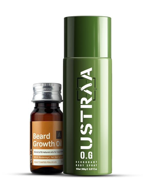 Ustraa O.G Deodorant & Beard Growth Oil - Set of 2