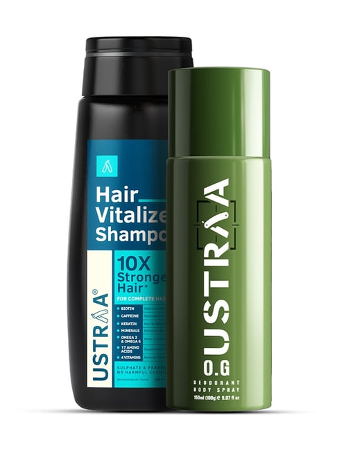 Ustraa O.G Deodorant & Hair Vitalizer Shampoo - Set of 2