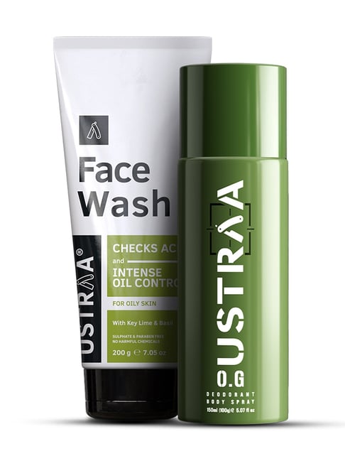 Ustraa O.G Deodorant & Face Wash Oily Skin - Set of 2