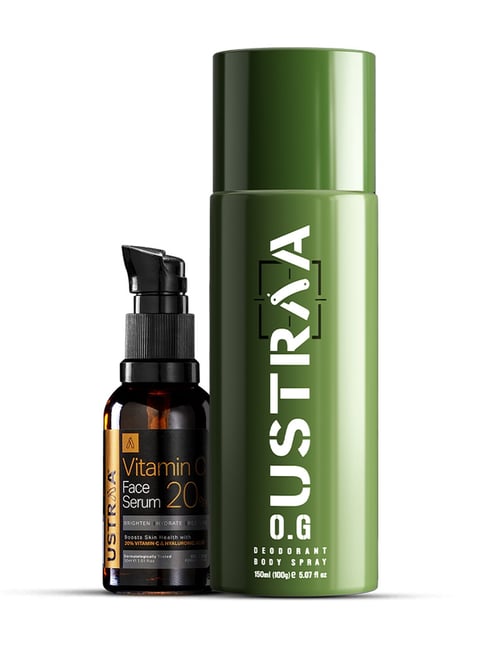 Ustraa O.G Deodorant & Vitamin C Face Serum - Set of 2