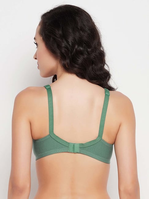 Buy Clovia Green Full Coverage Non-Padded T-Shirt Bra for Women's