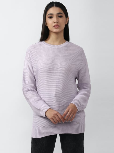 Van Heusen Purple Regular Fit Sweater-picture-17