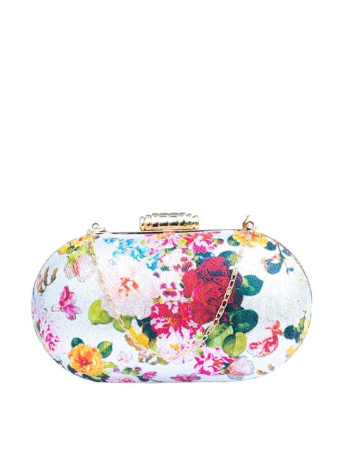 NR by Nidhi Rathi White Fabric Clutch-picture-10