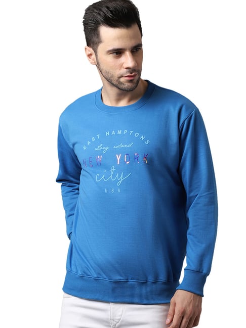 Buy Vimal Jonney Blue Printed Sweatshirt for Men Online @ Tata CLiQ