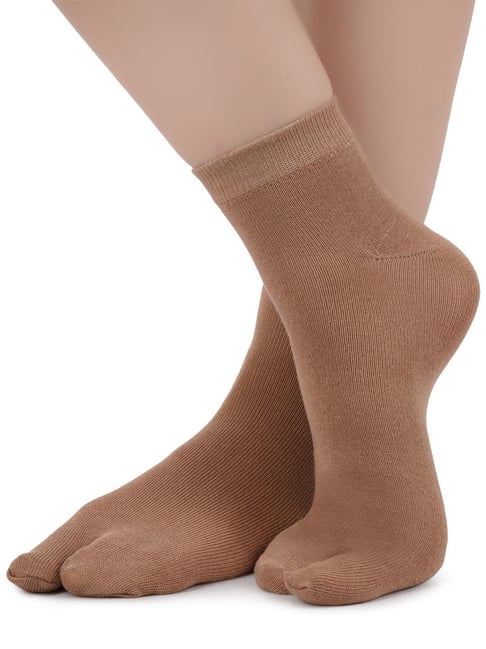Buy NEXT2SKIN Women's Nylon Ankle Length Fleece Thumb Winter Socks