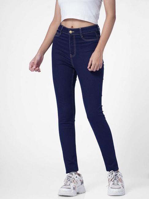 Buy Women's Dark Wash Blue Denim Jeans Online | Abrand Jeans-atpcosmetics.com.vn