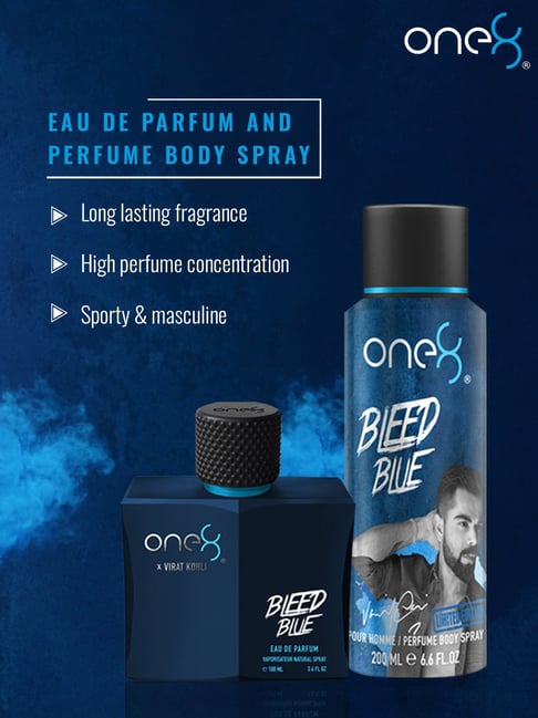 One8 By Virat Kohli Bleed Blue Eau De Parfum and Deo Pack Of