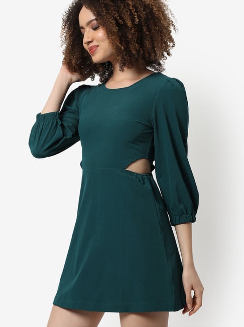 PINACOLADA Green Cotton Shift dress-picture-35