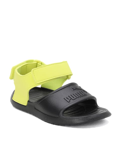 Buy Puma Kids Black & Yellow Casual Sandals for Boys at Best Price @ Tata  CLiQ