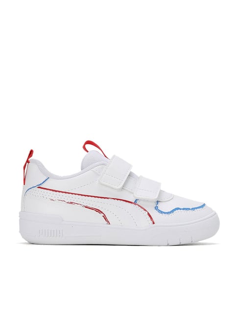 Buy Puma Kids Multiflex Home School V PS White Sneakers for Boys - Main Image