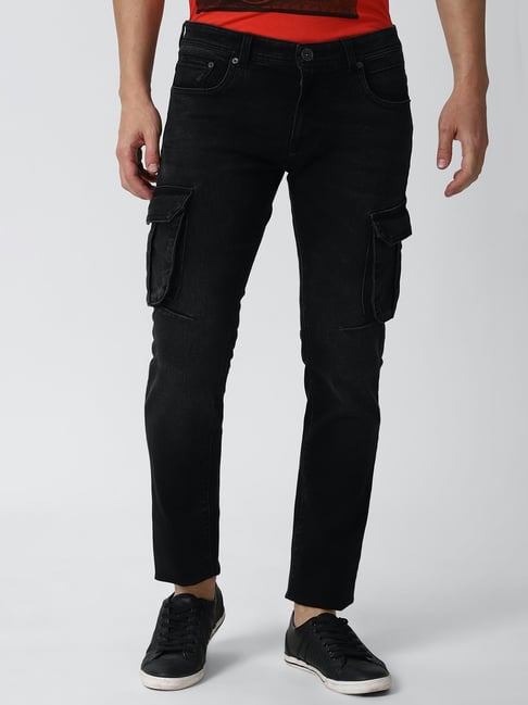 Peter england 2024 jeans black