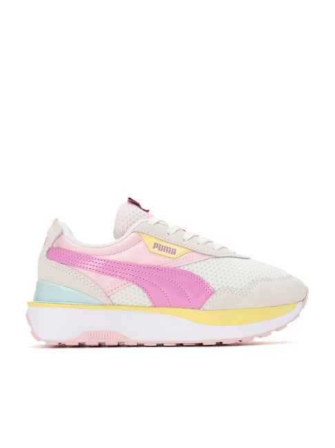 Buy Puma Kids Cruise Rider Peony Jr Marshmallow Mauve Sneakers