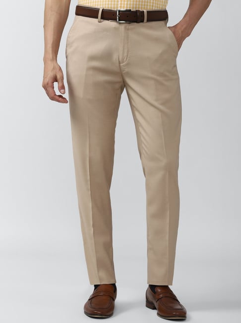 Buy Peter England Elite Checked Trousers Online In India