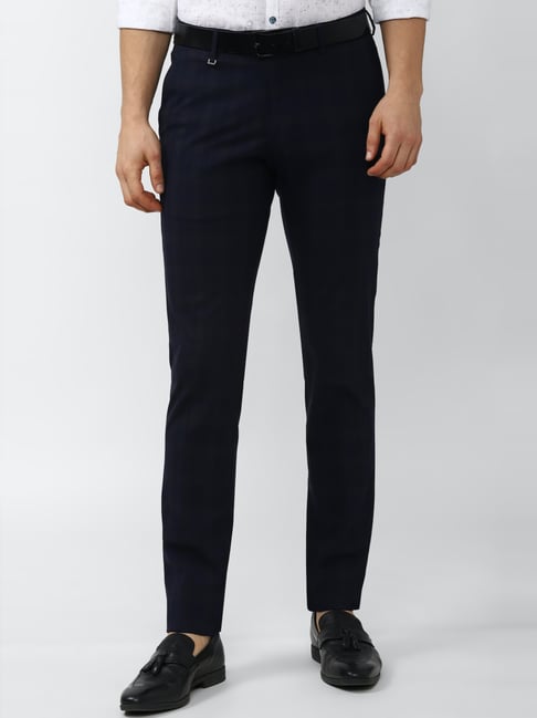 Slim Fit Trousers - Steel blue - Men | H&M IN