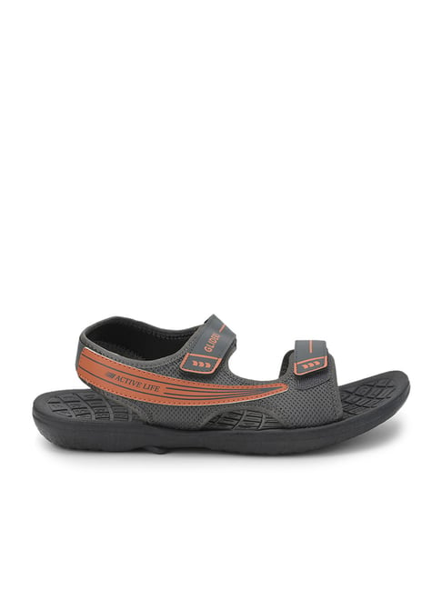 Gliders by Liberty Men's Grey Floater Sandals