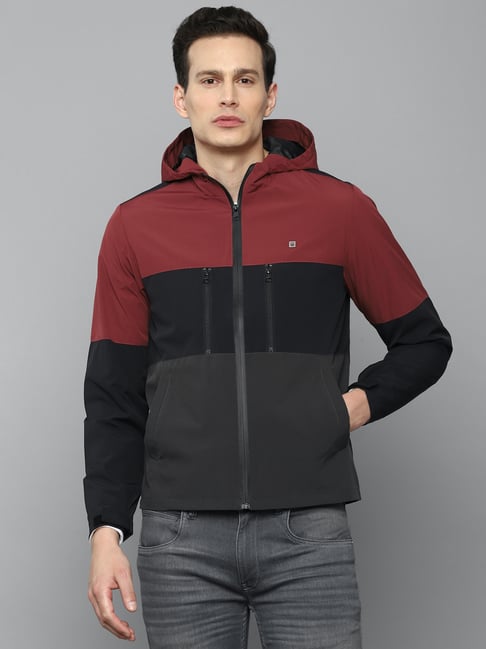 Buy Louis Philippe Sport Multicolor Polyester Hooded Jacket for Men s Online Tata CLiQ