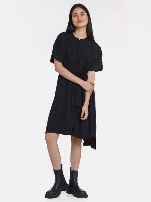 Zink London Black High-Low Dress-picture-35