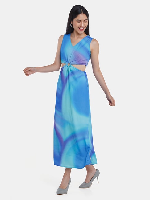 Zink London Multicolor Maxi Dress Price in India