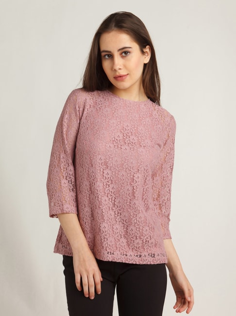Zink London Pink Lace Top Price in India