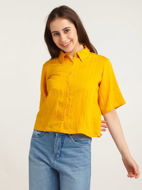 Zink London Mustard Shirt Price in India