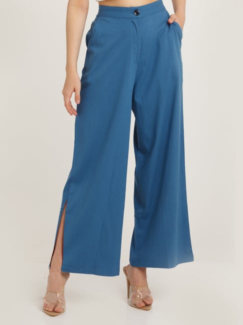 Buy online High Rise Flat Front Trouser from bottom wear for Women by  Broadstar for 859 at 71 off  2023 Limeroadcom