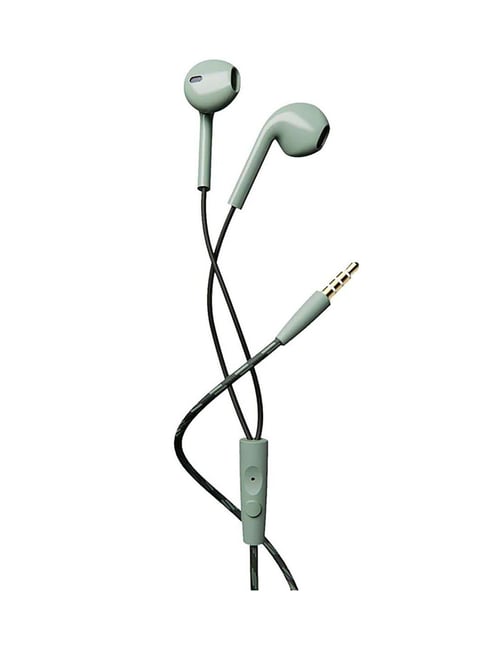 boAt bassheads 105 Wired in Ear Earphones with Mic (Green)