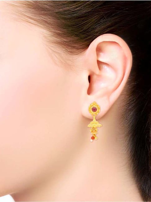 Malabar latest new light weight gold earring Designs | Light weight gold  Jhuma's | Jhumka | Malabar - YouTube
